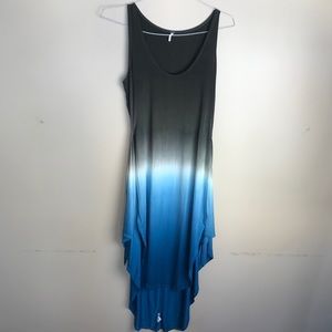 YFB Ombré Tie Dye Resort Wear Grey & Blue Top